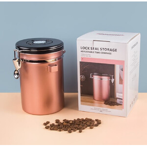 1.5L Storage Container with Spoon Champagne Gold