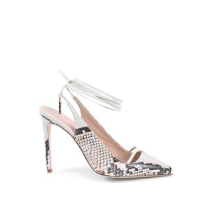 Python Stiletto Heels - Black/Nude - 37 EU