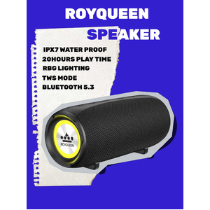 ROYQUEEN Bluetooth Speaker,30W Loud Stereo Sound Portable Speaker, Deep Bass, IP67 Waterproof and Dustproof, Wireless Dual Pairing, Built-in Mic, for 