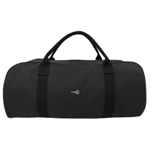 FIB Barrell Duffle Bag Travel Cotton Canvas Sports Luggage - Black