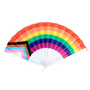 1x Rainbow Gay Pride Fabric Cooling Fan LGBTQ