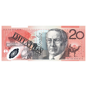 20 Dollar Australian Souvenir Note Pad Fake AUD Money - 1 Pack of 50 Sheets