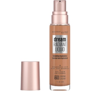 Maybelline Dream Radiant Liquid Hydrating Foundation w Collagen - Caramel 120