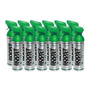 12pk 10 Litres of Boost Pure Oxygen in a Can Supplemental - 200 Breath (Large)