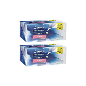 2x Libra Pk32 Original Super Tampons Unique Anti-fluff Base