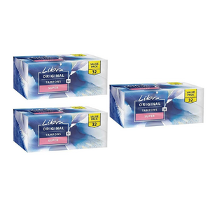 3x Libra Pk32 Original Super Tampons Unique Anti-fluff Base