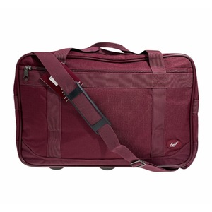 44L Foldable Duffel Bag Gym Sports Luggage Travel Foldaway School Bags - Maroon