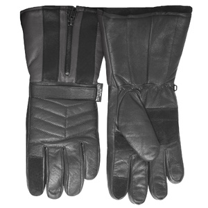 3M Winter Motorbike Bike Waterproof Gloves Leather Motor Bicycle Motorcycle - Black - L