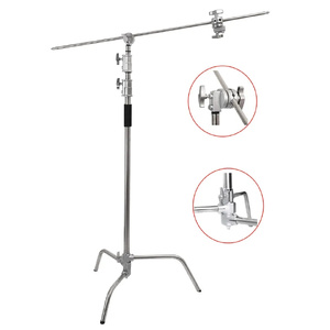 HRIDZ 10.8ft/330cm Heavy Duty Studio C Stand Century Stand Boom Arm Grip Heads Kit