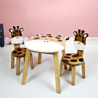 Giraffe Table + 2 Giraffe Chairs Set