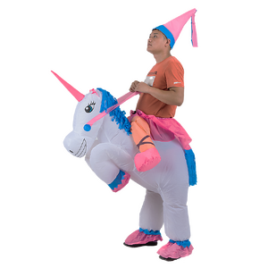 UNICORN Fancy Dress Inflatable Suit -Fan Operated Costume