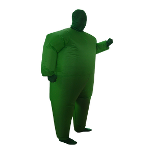 Go Green Inflatable Costume Fancy Dress Suit Fan Operated