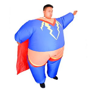 Super Hero Fancy Dress Inflatable Suit - Fan Operated Costume