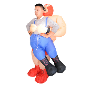 WRESTLER Fancy Dress Inflatable Suit -Fan Operated Costume