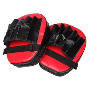 2 x Thai Boxing Punch Focus Gloves Kit Training Red & Black