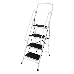 Foldable Non Slip 4 Step Steel Ladder