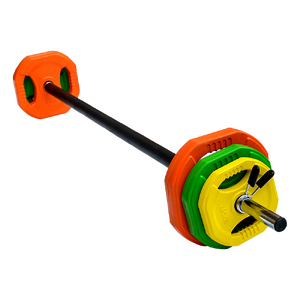 20kg Standard Rubber Coloured Barbell