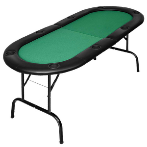 185cm 8 Player Folding Poker Blackjack Table with Cup Holder