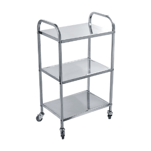 3 Tiers Food Trolley Cart Stainless Steel Utility Kitchen Dining Service