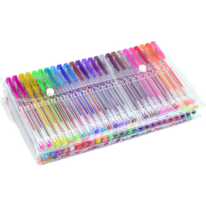 Glitter Gel Pens (100 pack) with 2.5X More Ink - Craft, Kids & Adult Colouring