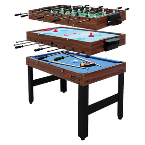 4FT 3-in-1 Games Foosball Soccer Hockey Pool Table