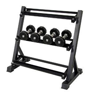 Dumbbell Rack Storage Stand Hex Weight Heavy Duty 3 Tier Wide Home Gym Fitness