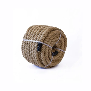 35m 100% Natural Jute Rope Twisted Decking Cord Garden Boating Sash Camping 32mm