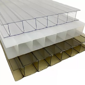 10mm Polycarbonate Roofing Sheets Clear UV Roof 1050x2100mm Bulk 5 Pack