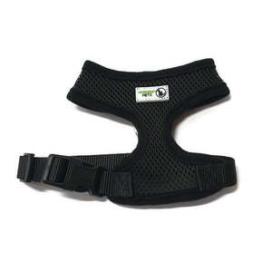 Pet Harness Soft Air Mesh Padded Adjustable - Moondidley Pets Medium Black