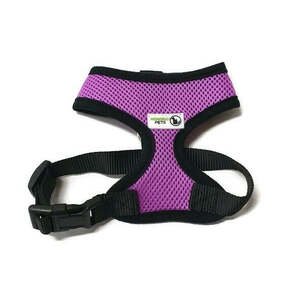 Pet Harness Soft Air Mesh Padded Adjustable - Moondidley Pets Small Purple