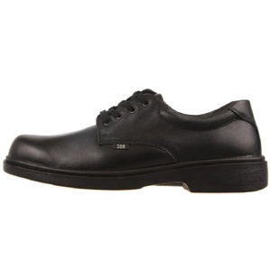 ROC SHOES Boy's STROBE-Y School Black Shoe 4US