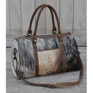 COWHIDE DUFFLE BAG