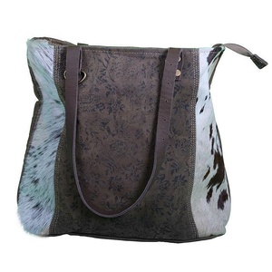 FLORAL COWHIDE BAG