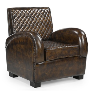 ARMSTRONG HAND MADE LEATHER ARM CHAIR