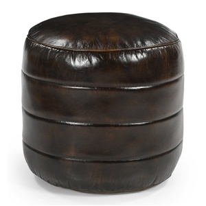 BRONWYN GENUINE LEATHER OTTOMAN