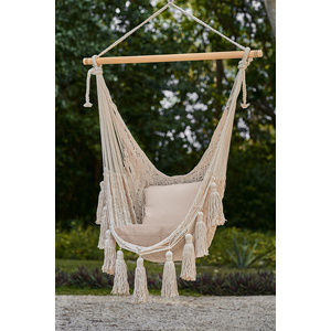 Deluxe Hammock Swing Chair in Plain Cream