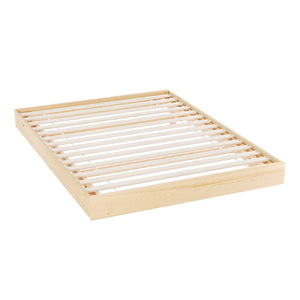 Bed Frame Double Size Floating Wooden Mattress Base Platform Timber ODIN