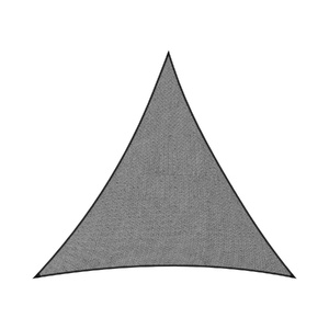 Wallaroo 280GSM Outdoor Sun Shade Sail Canopy Grey Triangle 7m x 7m x 7m