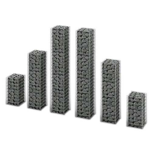 6 Piece Gabion Set Galvanised Wire