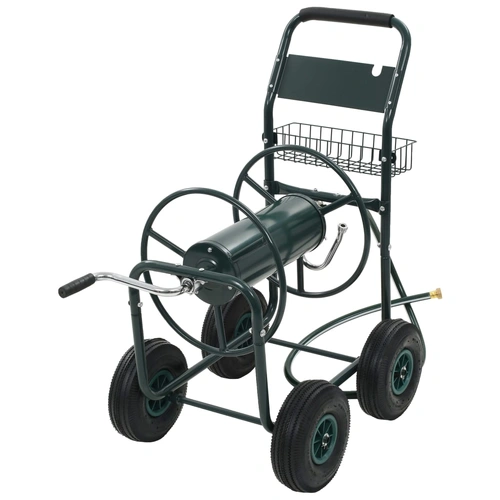 Garden Hose Trolley with 1/2" Hose Connector 75 m Steel