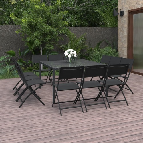 13 Piece Outdoor Dining Set Steel