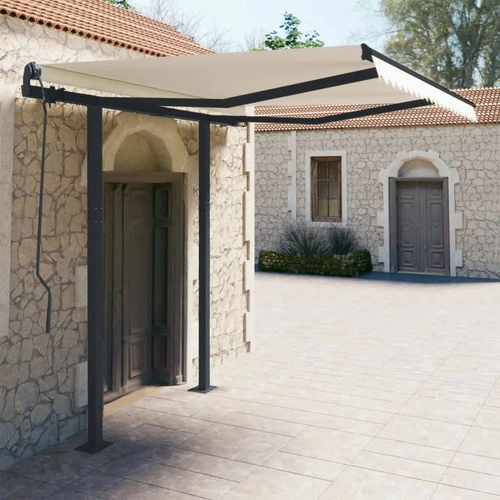 Awning Post Set Anthracite 300x245 cm Iron