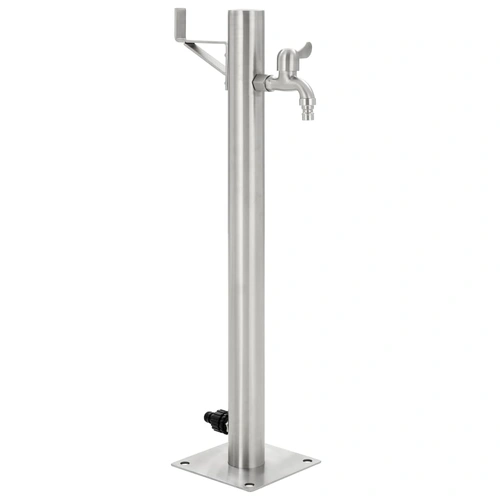 Garden Water Column Stainless Steel Round 65 cm