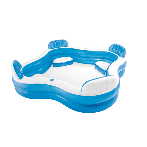 Intex Swim Center Square Inflatable Family Lounge Pool