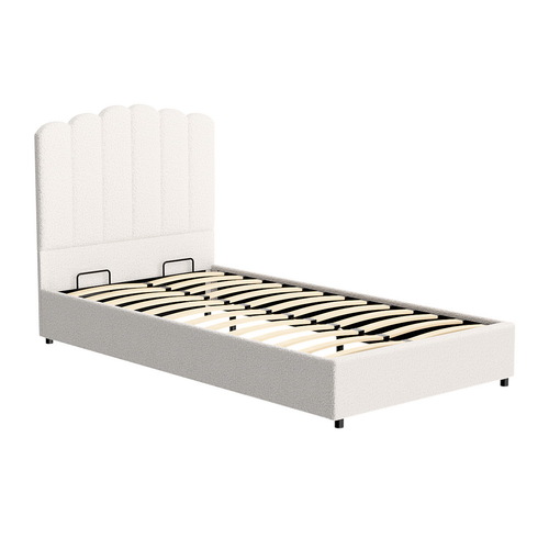 Bed Frame King Single Size Boucle FION