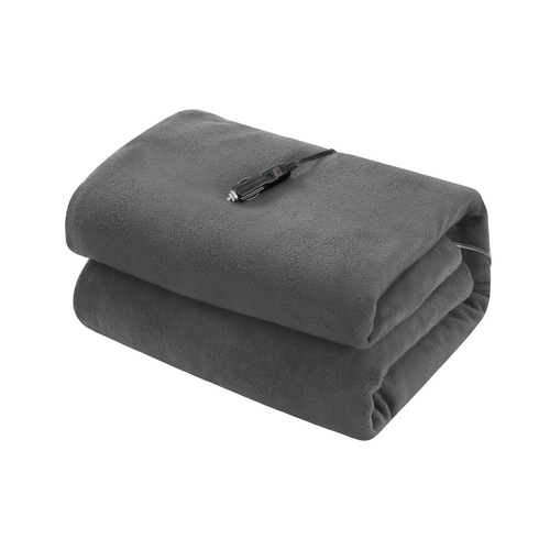 Electric Heated Blanket Car Throw Rug Grey