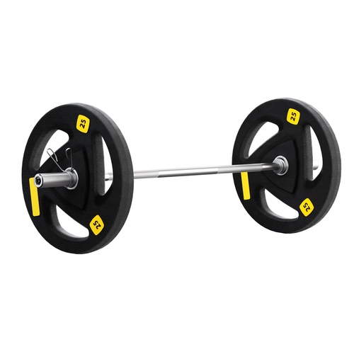 Barbells Set 56KG 120cm Dumbbells Barbells Plate Weight Lifting Home Gym Lifting