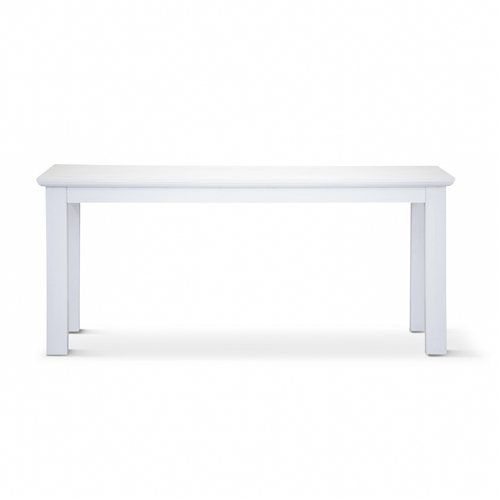 Laelia Dining Table Solid Acacia Timber Wood Coastal Furniture - White