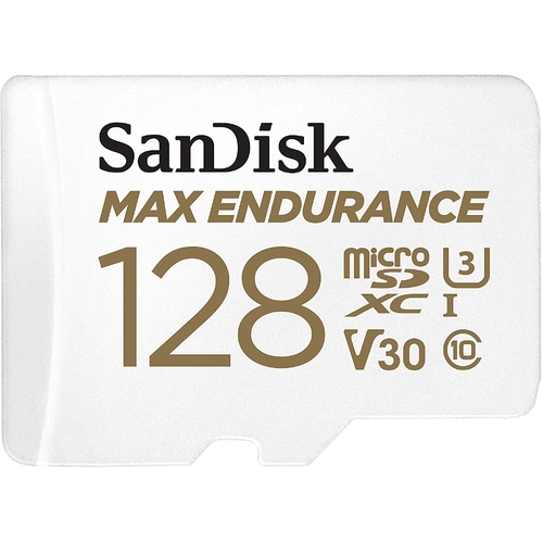 Sandisk Max Endurance Microsdhc Card SQQVR (15 000 HRS) UHS-I C10 U3 V30 100MB/S R 40MB/S W SD Adaptor SDSQQVR-GN6IA