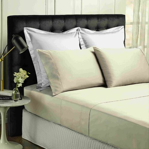 500TC Soft Natural Bamboo Cotton Sheet Set Breathable Bedding - Queen